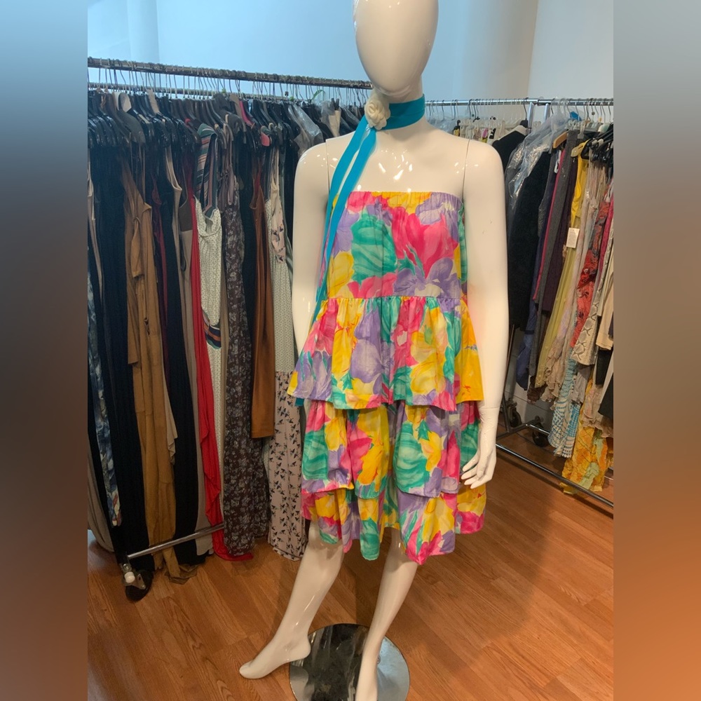 Floral ruffle dress